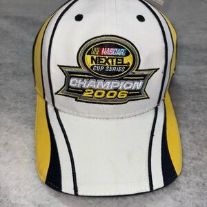 NASCAR Nextel Cup 2006 White and Yellow Hat